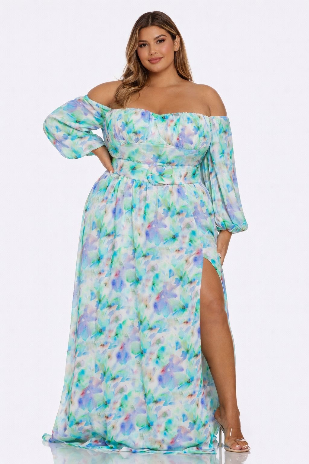 Watercolor Dream Maxi Dress Plus Size