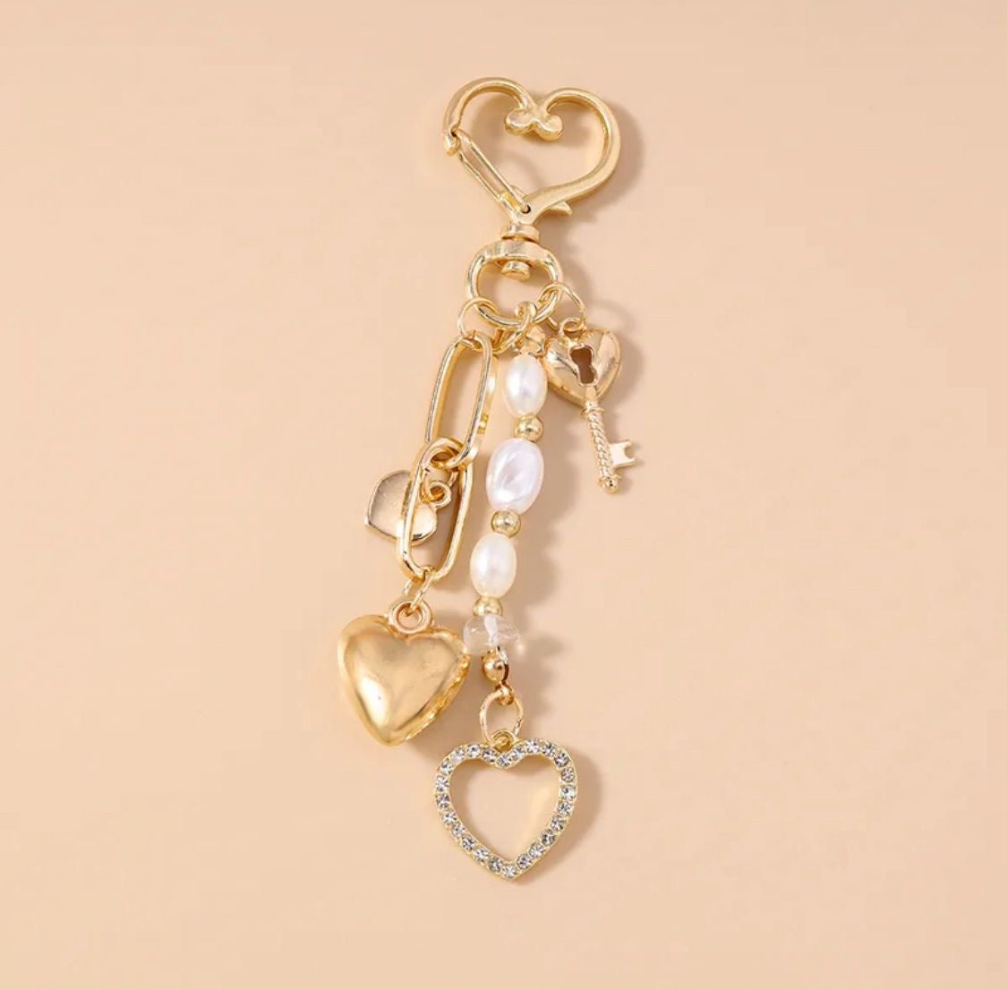 Heart pop keychain
